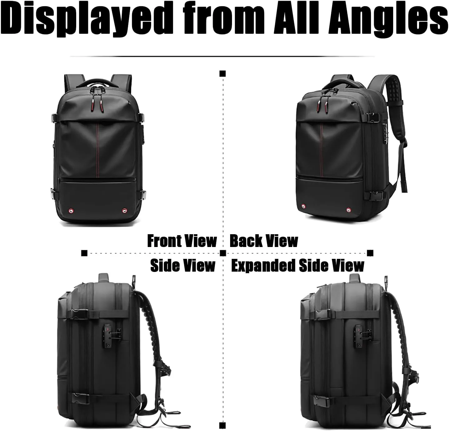 Vacpack Backpack, Airback Backpack with Pump, 60L Expandable Backpack with Vacuum Compression, Waterproof and Anti-Theft Air Vacuum Backpack for Travel (Green, No Air Pump)