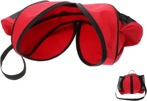 VICASKY Single Ball Carrier Bag with Shoulder Strap Stylish Soccer Ball Net Bag for Sports Practice Capacity with Side Mesh Pockets for Easy Access for Boys Gym Use