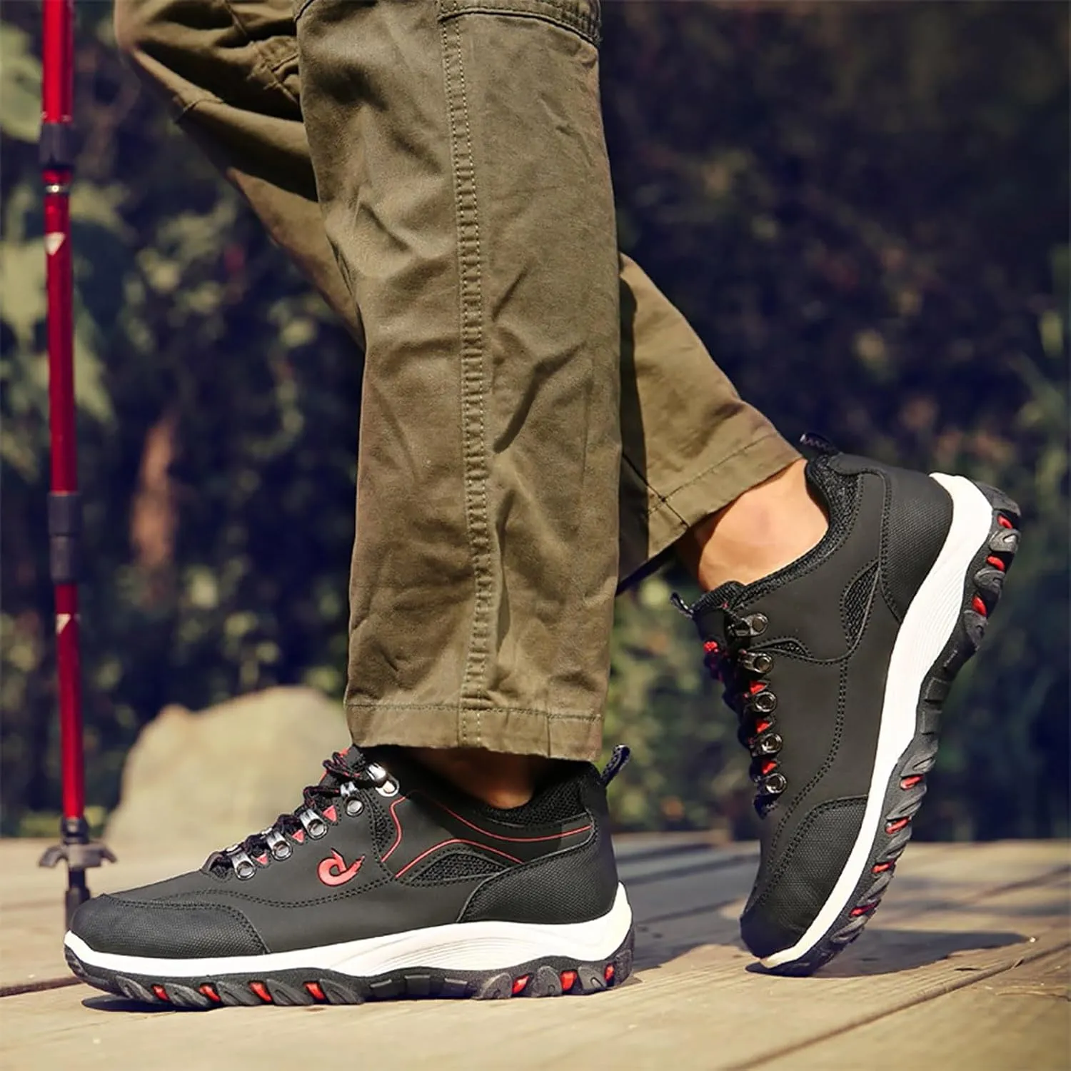 Walking Shoes For Men Slip-On Loafer Trekking Shoes Work Sneakers Waterproof Sneakers Hiking Sneakers Work Shoes