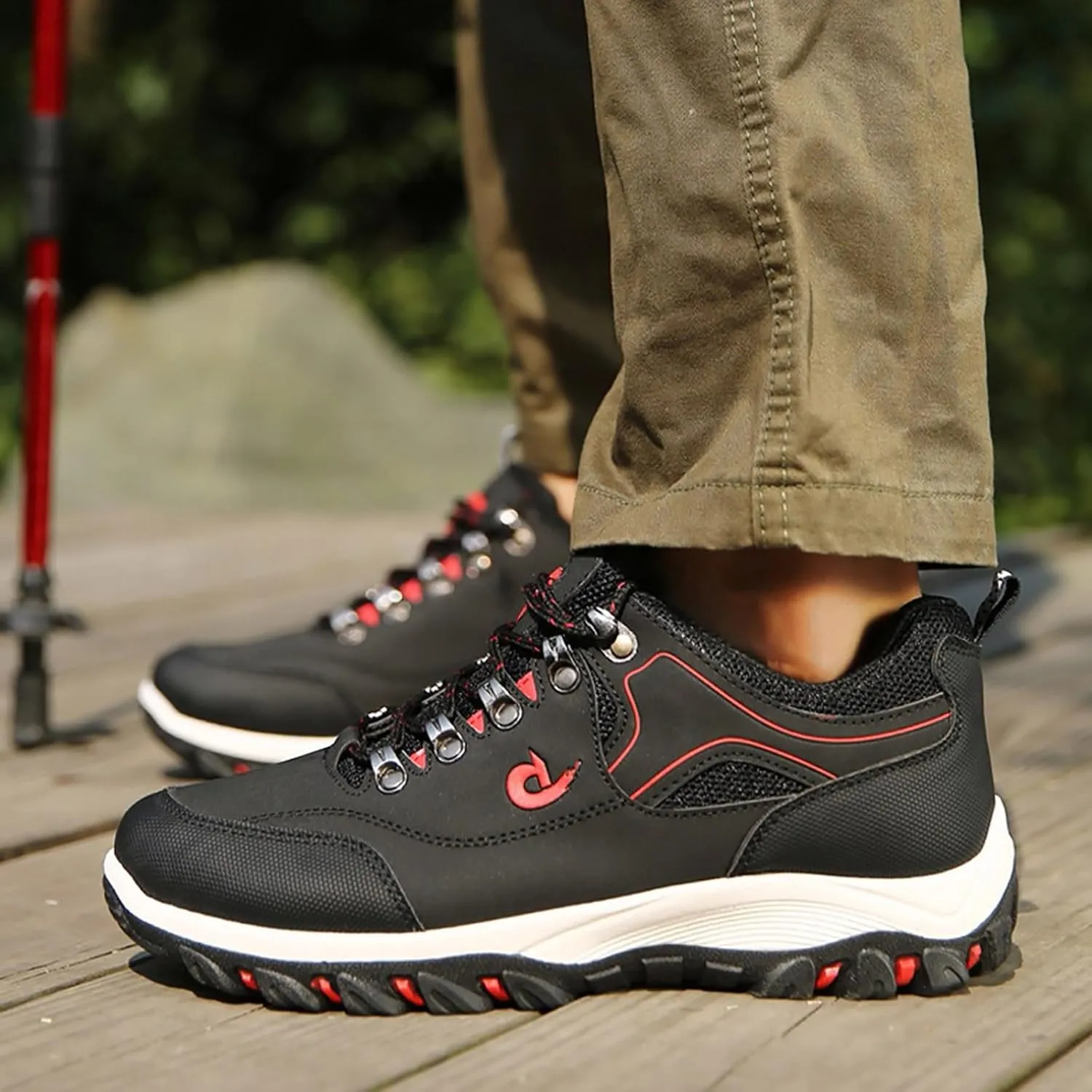 Walking Shoes For Men Slip-On Loafer Trekking Shoes Work Sneakers Waterproof Sneakers Hiking Sneakers Work Shoes