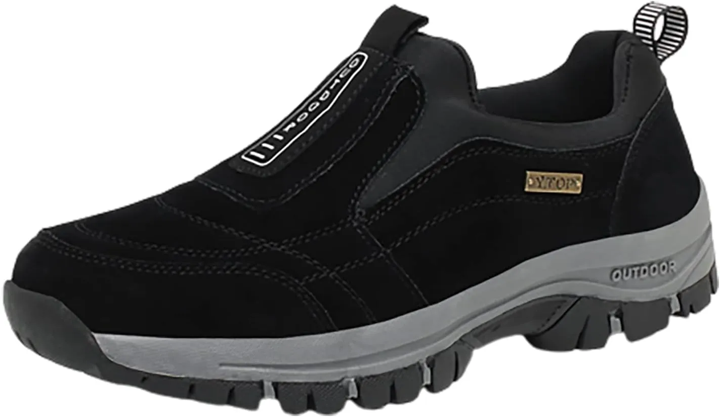 Walking Shoes For Men Slip-On Loafer Trekking Shoes Work Sneakers Waterproof Sneakers Hiking Sneakers Work Shoes