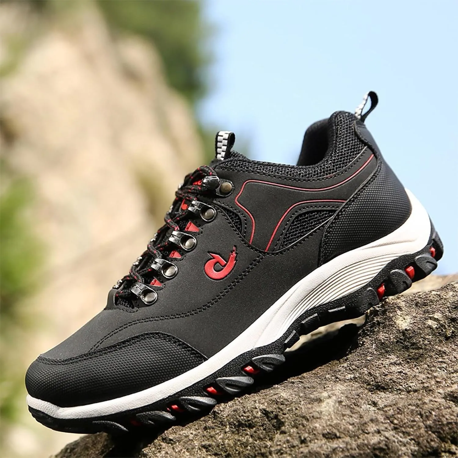 Walking Shoes For Men Slip-On Loafer Trekking Shoes Work Sneakers Waterproof Sneakers Hiking Sneakers Work Shoes