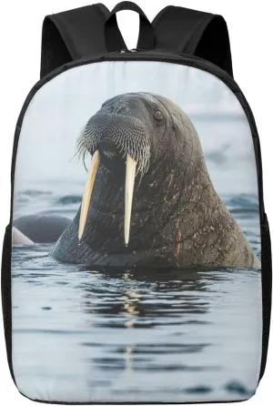 walrus of the sea Print Travel Backpack Carry On Flight Approved-Laptop Backpack-Perfect Personal Item Travel Bag