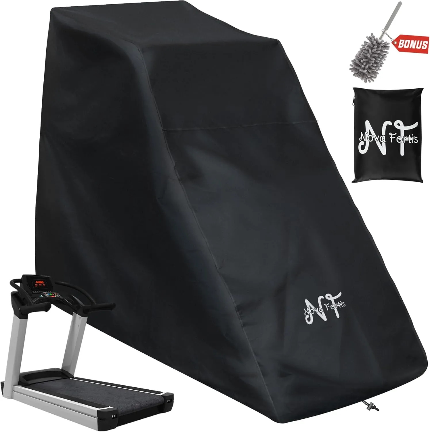 Waterproof Treadmill Cover for Outdoor & Indoor Protection - One-Sizes-Fits-All Protective Dustproof Covers for Garage Running Equipment & Commercial Exercise Machine - 600D Oxford Quality