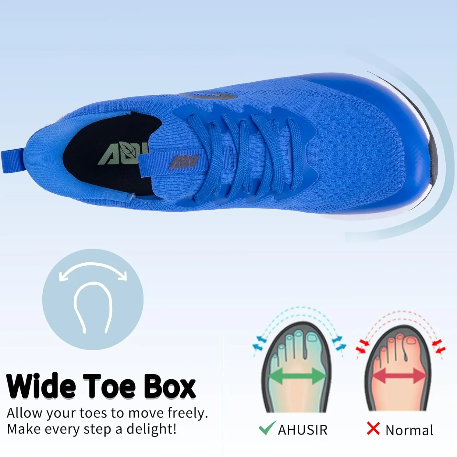 Wide Toe Box Arch Support Walking Shoes for Men | Orthotic Plantar Fasciitis Tennis Sneakers | Slip On Athletic Running Shoes