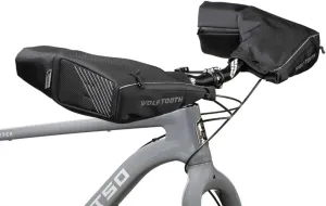 Wolf Tooth Singletrack Pogie V2 - Mountain Bike Handlebar Pogie - Black - 420 Denier Diamond Ripstop Nylon