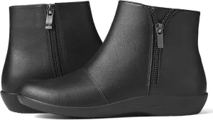 Women's Ankle Boots Flat Booties Ruched Casual Short Boots Arch Support Comfortable Walking Boots for Women