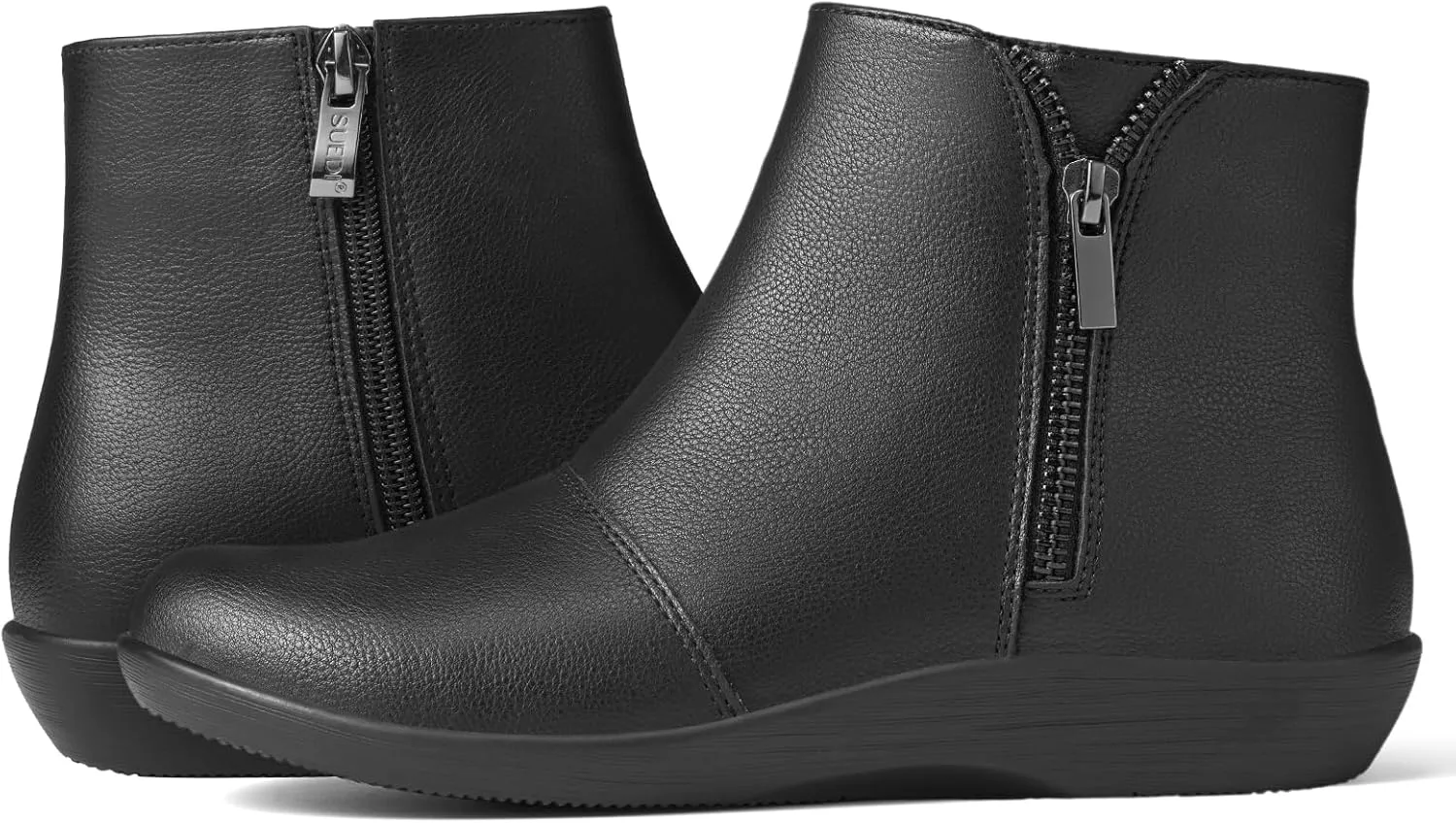 Women's Ankle Boots Flat Booties Ruched Casual Short Boots Arch Support Comfortable Walking Boots for Women