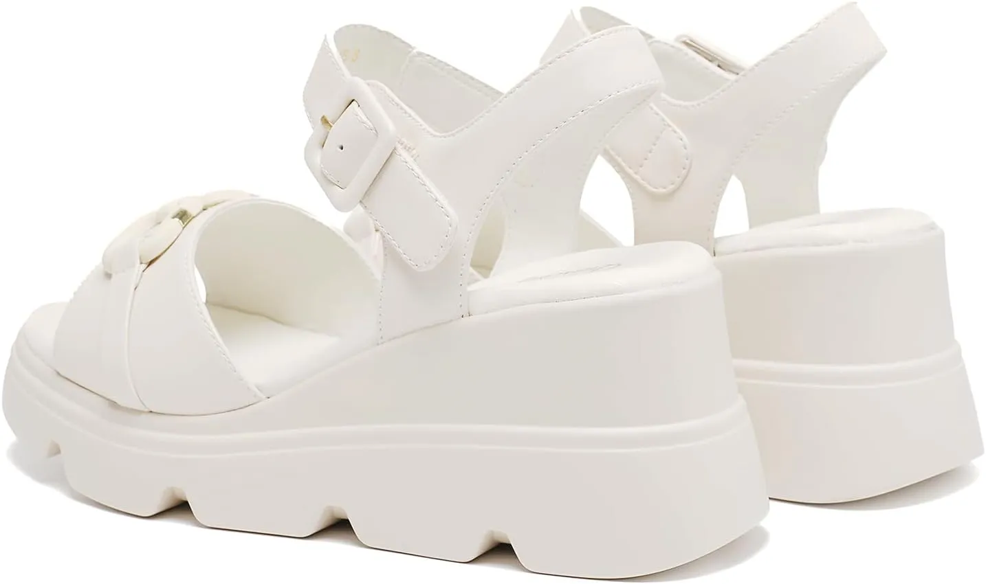 Women's Comfort Padded Flat Peep Toe Slingback Sandals with Ankle Strap Shoes