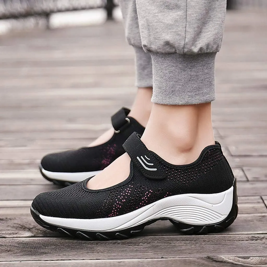Women's Fashion Sneaker Mesh Slip On Black Non Slip Shoes for Women Comfortable Trail Running Shoes Women Loafer Slides White Women Sneakers