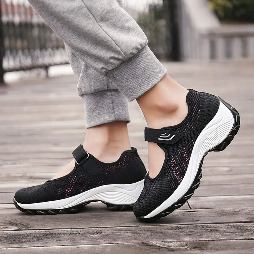 Women's Fashion Sneaker Mesh Slip On Black Non Slip Shoes for Women Comfortable Trail Running Shoes Women Loafer Slides White Women Sneakers