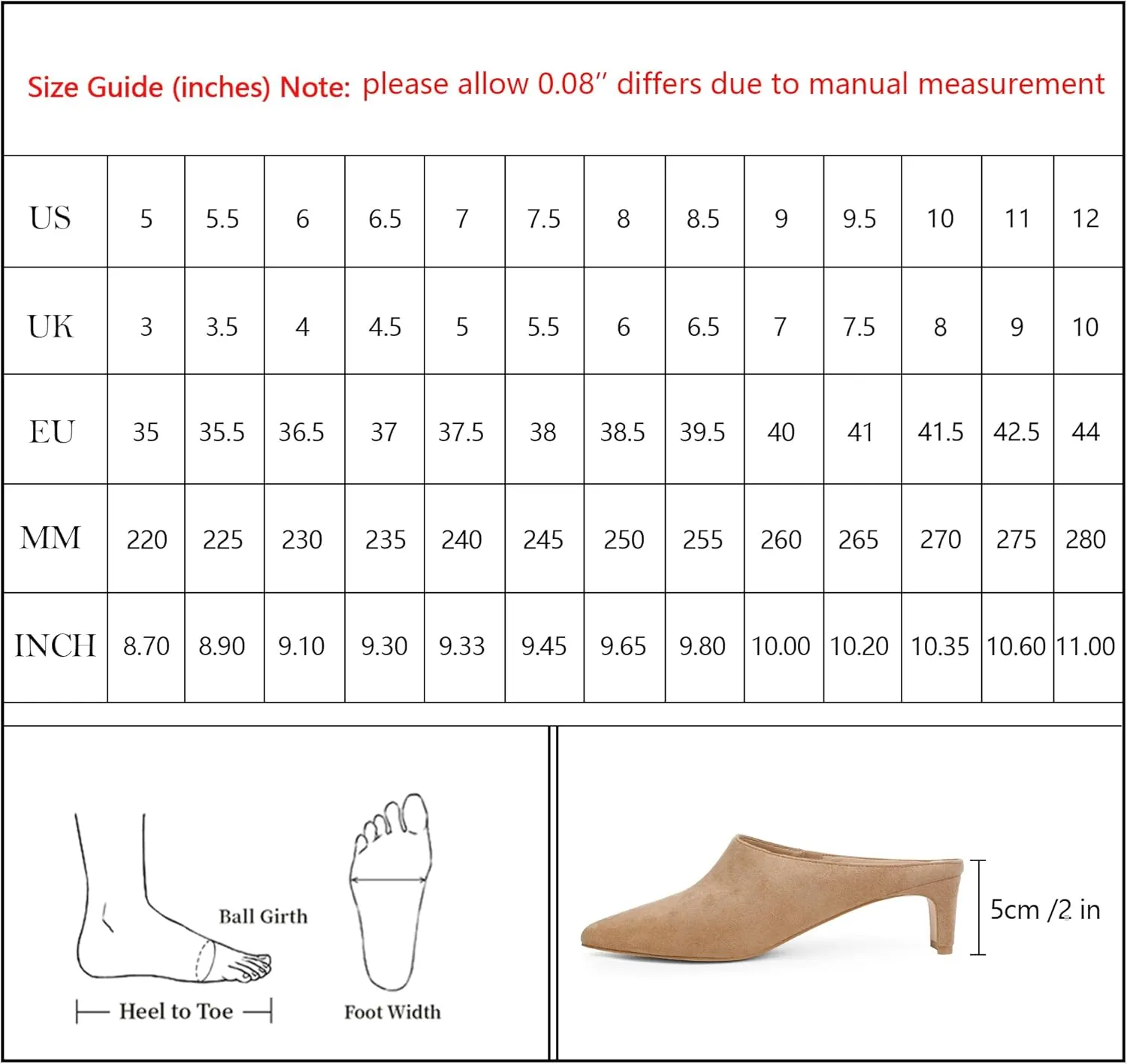 Women's Mule Heels Square Toe Low Chunky Blade Heel Slide on Backless Pumps
