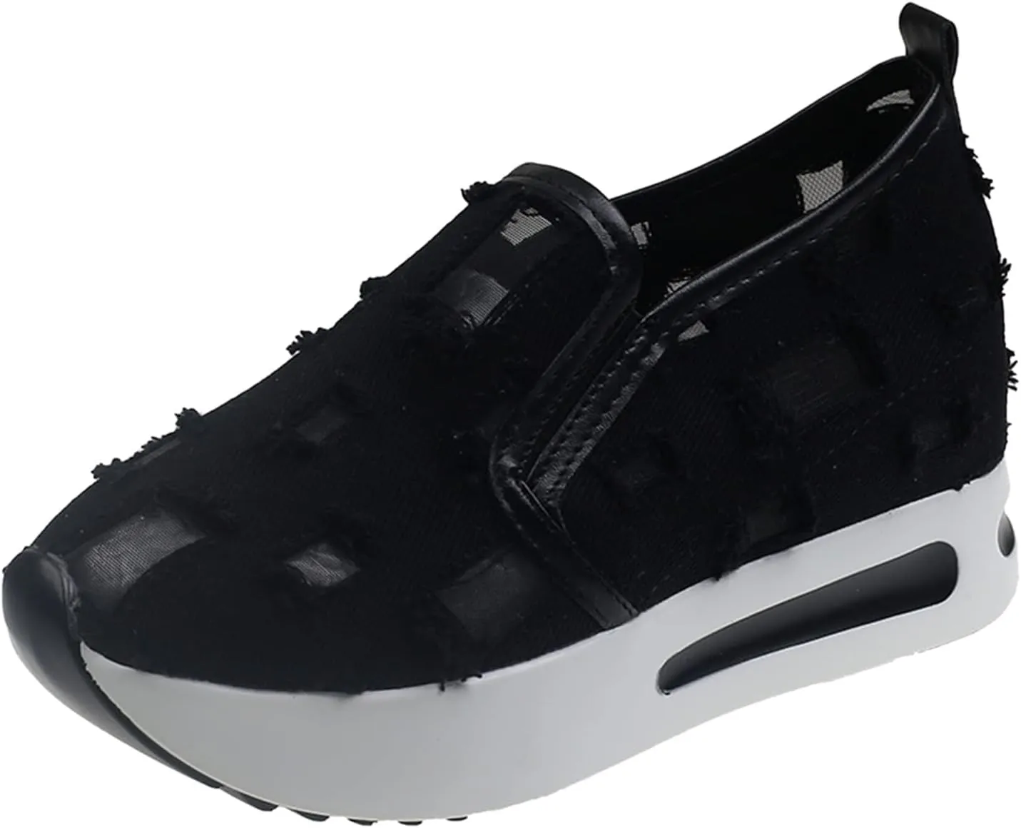 Women's Sneakers 2025 Breathable Walking Work Shoes with Arch Support Fashion Non Slip Orthopedic Shoes Comfortable Casual Wedge Slip On Sneakers for Daily Wear